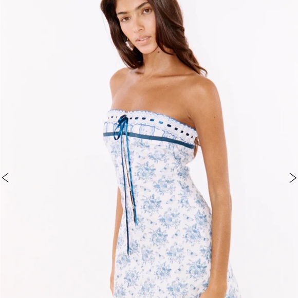 *AUTHENTIC* With Jean Sabrin Dress in Toile Papillon - Picture 7 of 15